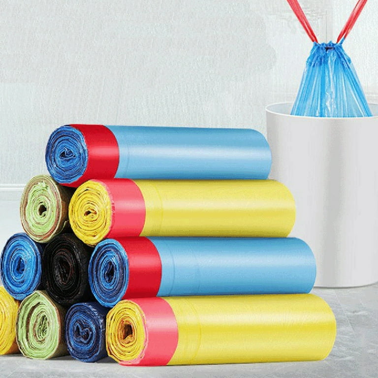 TONKBEEY Trash Bags 2-3 Gallon Drawstring Small Garbage Bags for Office  Kitchen Bedroom 