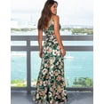 thumbnail image 3 of MINTLIMIT Women's Sexy Deep V-Neck Backless Floral Print Maxi Party Long Boho Maxi Dress, 3 of 5