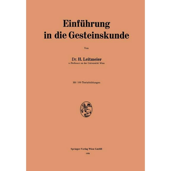 Einführung in Die Gesteinskunde, (Paperback)
