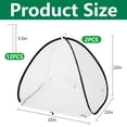 thumbnail image 2 of 2 Pcs Pop Up Insect Barrier Plant Cover Tent, 22 x 22 x 22 Inch Foldable Garden Plant Protectors Mesh Enclosure, Garden Net Cage Bird Insect Guard Cover for Protecting Plants Fruits Vegetables, 2 of 7