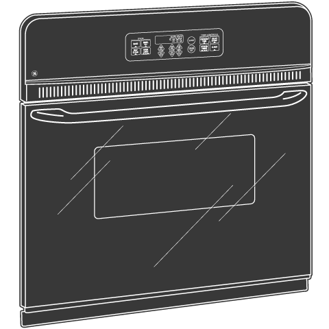 GE APPLIANCES JRP20BJBB single wall electric oven