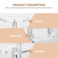 thumbnail image 2 of MasteelfCA 1Pc Clear Figurine Models Display Rack Acrylic Jewelry Riser Type Rack (3 Tier), 2 of 8