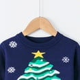 thumbnail image 5 of Generic Kids Classic Fit Sweaters Clearance Toddler Boys Girls Christmas Trees Cartoon Sweater Long Sleeve Warm Knitted Pullover Knitwear Xmas Tops for Fashion Pullovers(6-7 Years,Navy), 5 of 5