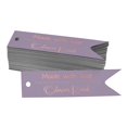 thumbnail image 1 of Darling Souvenir Rose Gold Foil Personalized Paper Hang Tags Bridal Shower-Baby Shower-Retirement-Wedding-Birthday Favor Tags 100 Pieces, 1 of 1