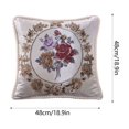 thumbnail image 3 of TERGAYEE Pillow Covers 17.7 Inches 45cm Wide Wide Pack Of European Emboss Flower Pillows Sofa Waist Cushions Car Bedrooms Home Backrests Pillowcases Home Supplies, 3 of 6