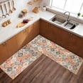 thumbnail image 2 of Boho Moroccan Kitchen Rug and Sets Set of 2 Non Skid Washable mat for Kitchen mats for Floor Farmhouse Black Bohemian Kitchen Decor (candy, One Size), 2 of 7