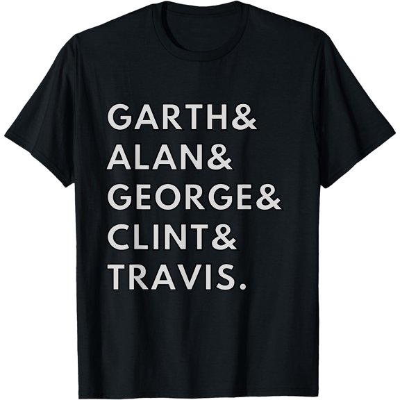90S Country Singers Garth Clint Alan George T-Shirt , Vintage T-Shirt