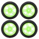 thumbnail image 4 of Piezas Ruedas RC Neumáticos de Rally de 75 mm Goma para Wltoys 144001 1/14 RC Reemplazo de reparación de automóviles Todoterreno Verde, 4 of 8