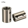 thumbnail image 3 of Unique Bargains M10 M4 Thread Sleeve Stud Pipe Connector Round Coupling Nut Pearl Black 4 Pack, 3 of 5