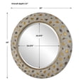 thumbnail image 5 of 09921-Uttermost-Copper Terrazzo - Round Mirror-35 Inches Tall and 35 Inches Wide, 5 of 6