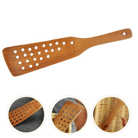 NIYANGLE Slotted Spatula Nonstick Cookware Wood Brown 1Pcs 13In NIYANGLE Slotted Spatula Nonstick Cookware Wood Brown 1Pcs 13In