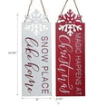 thumbnail image 3 of Maison Concepts Christmas Mdf Snowflake Cutout Wall Hanger - Set of 2 (8L X 0.5W X 23.6H), 3 of 3