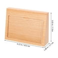 thumbnail image 2 of MERRYHAPY Standing Sign Holder Wooden Light Brown Exhibition 1Set, 2 of 8