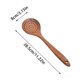 thumbnail image 3 of Utensilio De Cocina De Madera Cuchara Ranurada De Teca Para Cocinar Colador De Madera Natural Cuchara Con Agujeros Cuchara Coladora De Teca Con Mango Largo Y Dientes Para Colar Y Escurrir Huevos Y C, 3 of 7
