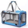 thumbnail image 1 of Bolsa de Portabebés Plegable Portador de Mascotas Plegable Portátil para Gatos Pequeños y Perros con una Gran Aperura PARA MASCOTAS DE MANOS LIBRES PARA VIOJAR, 1 of 6