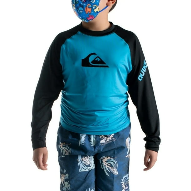 Playera Quiksilver Nino All Time Azul Rashguard KQ0564077BMJ0