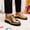 F-698Gold, variant on ZHOGXU Children Boys Shoes Non Slip Thick Bottom Lace Up Comfortable Elegant Stylish Dress Shoes For Stage Performance,Black,4-4.5 Years