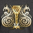 thumbnail image 3 of CafePress - Norse Valknut Dragons Dark T Shirt - Men's Classic Graphic Cotton T-Shirt, 3 of 4