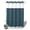 Blue, Steel, Slate, Ocean, variant on No Hook Shower Curtain, Dark Purple Shower Curtains for Bathroom with See Through Top Window, Farmhouse Vintage Solid Color Waterproof & Washable Bath Curtain Extra Long 72"x84"