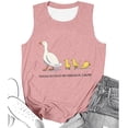 thumbnail image 3 of Arlun Funny Graphic Printed Tank Tops for Women Crewneck Loose Fit Sleeveless T-Shirts Lightweight Soft Comfy Summer Beach Casual Blouse Pink M, 3 of 3