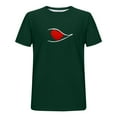 thumbnail image 5 of Men's Valentine's Day T-Shirt Heart Print Casual Sport Short Sleeve Round-Neck Top,Valentine's Day Gift for Him Green, 5 of 5