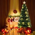 thumbnail image 2 of Costway 6 FT Artificial Xmas Tree with 230 Branch Tips 389 Warm White LED Lights, 2 of 10