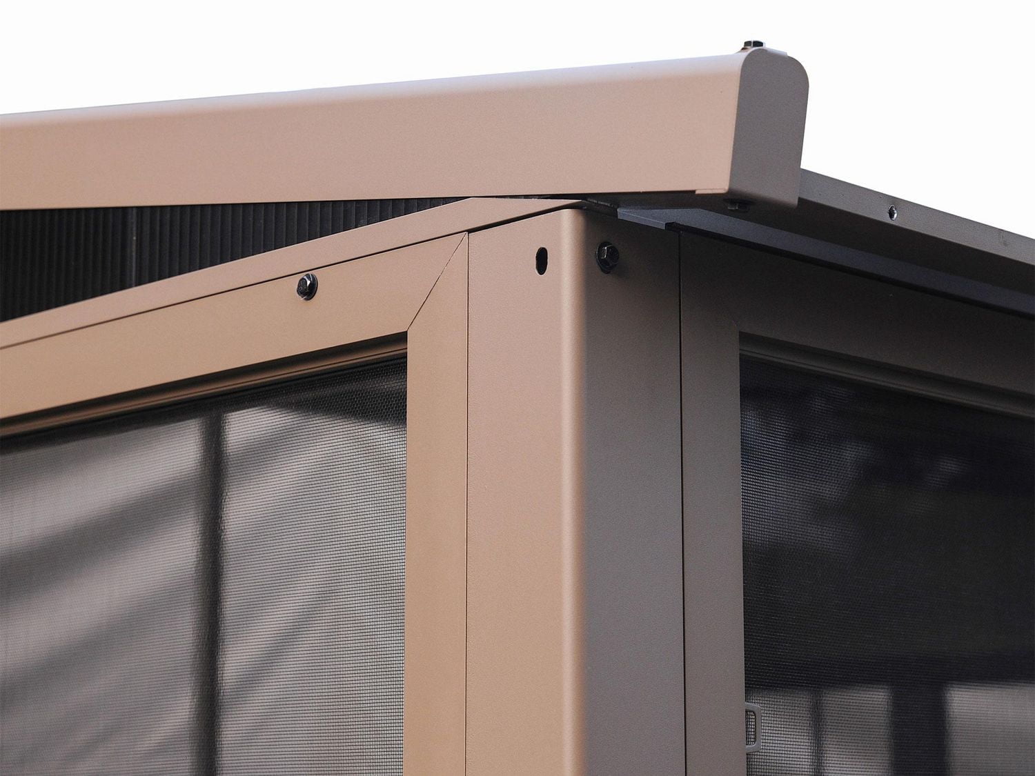 Gazebo Penguin Florence Add-A-Room with Metal Roof 10 ft. x 16 ft. in Sand