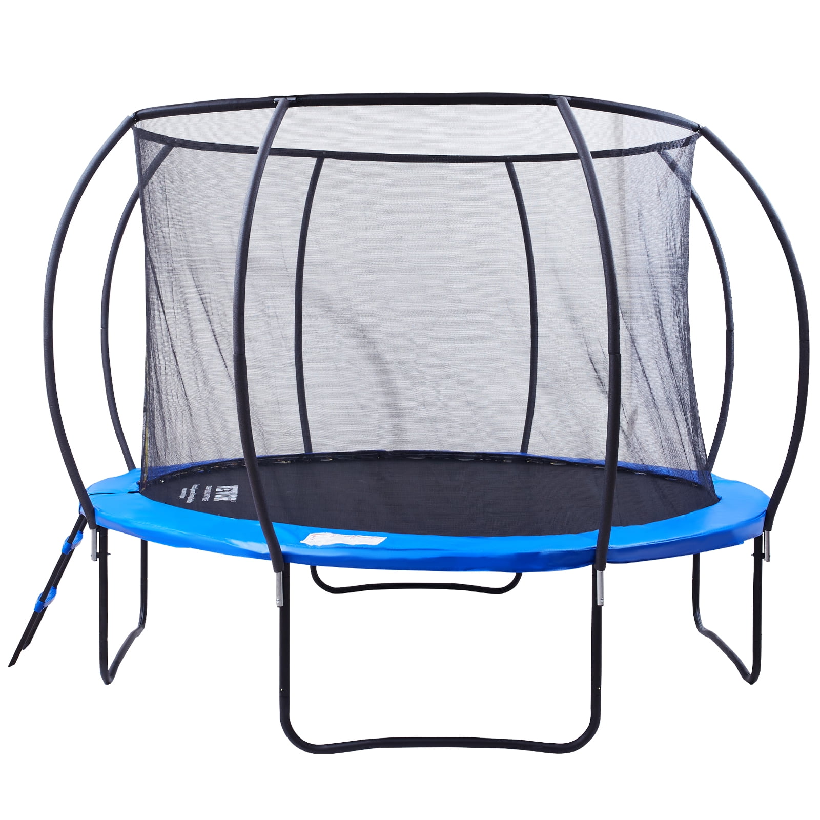 KFFKFF 10FT Outdoor Recreational Trampoline Hoop for Kids with safety Enclosure Net