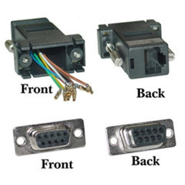 Adaptateur Modulaire DB25 Mâle à RJ45, Gris