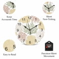 thumbnail image 5 of Wall Clock Sage Green Yellow Coral Clocks PVC Silent Non-Ticking Battery Operated Decorative Ocean Marine Life Round Clock for Home Living Room Kitchen Bedroom Office School Wall Decor 10 Inch, 5 of 9