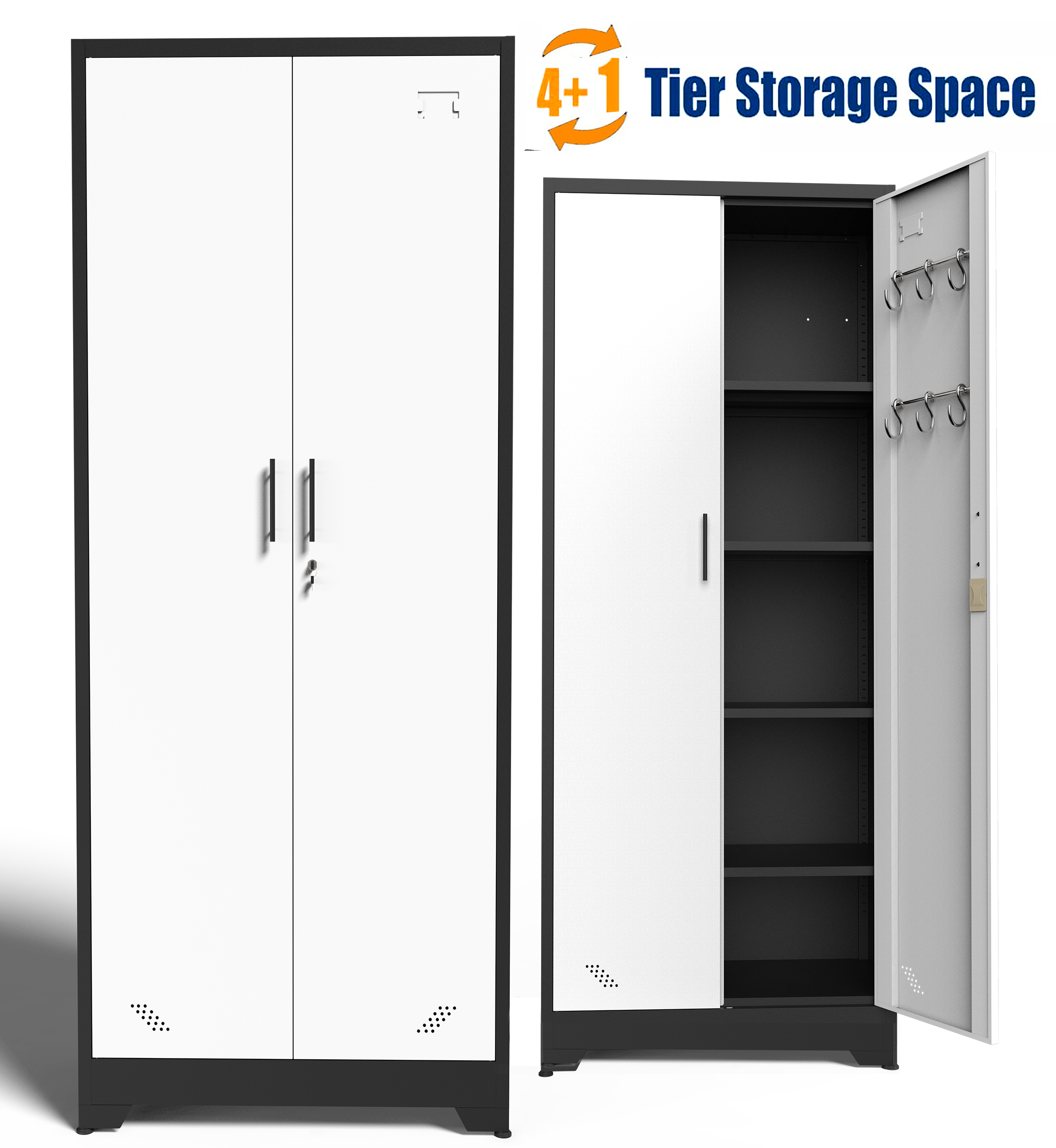 Seizeen Metal Storage 73''H HeavyDuty Metal for File