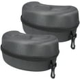 thumbnail image 1 of Shisuyan 2pcs Cycling Eyewear Case Ski Goggles Box Shockproof Sunglasses Case with Zipper, 1 of 9