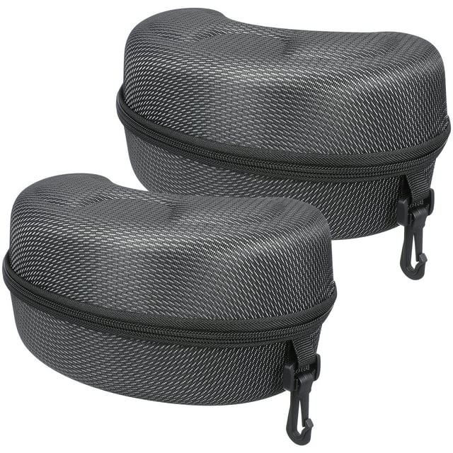 Shisuyan 2pcs Cycling Eyewear Case Ski Goggles Box Shockproof Sunglasses Case with Zipper