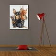 thumbnail image 4 of Epic Graffiti 'Miniature Pinscher Medley' by Barbara Keith, Canvas Wall Art, 26"x34", 4 of 8