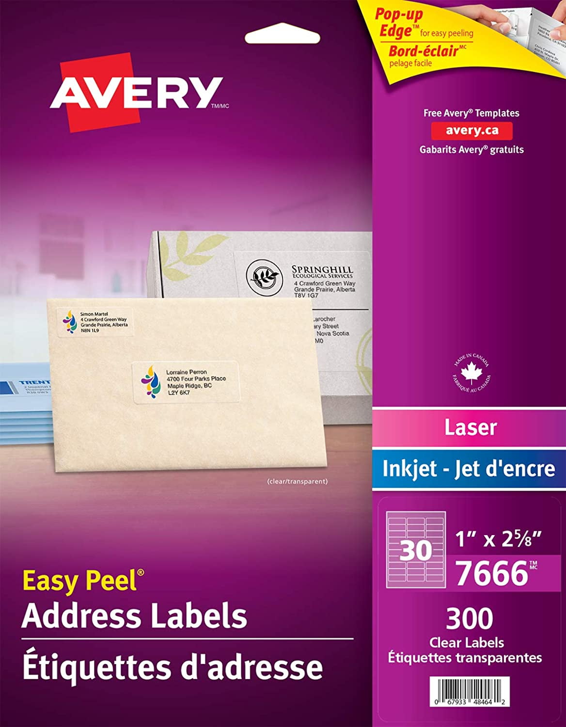 Avery Clear Address Labels With Easy Peel For Laser And Inkjet Printers avery-clear-address-labels-with-easy-peel-for-laser-and-inkjet-printers