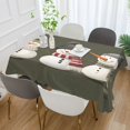 thumbnail image 2 of Yayeee Tablecloths 54" x 72" Rectangle Wrinkle Resistant Party Table Cover, Gray Cute Snowmen, 2 of 8