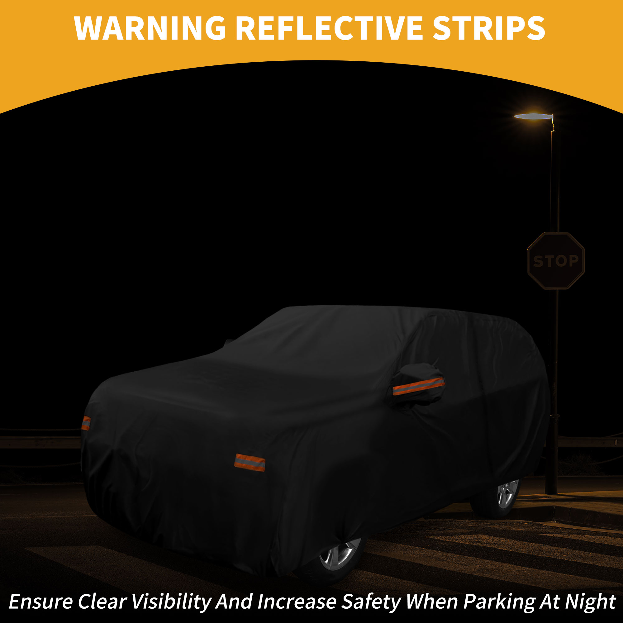 Unique Bargains Durable Waterproof Car Cover Black ["for Chevrolet Tahoe"]