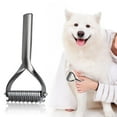 thumbnail image 4 of Nikou Dog Cat Dematting Comb-Undercoat Rake for Dogs-Double Side Pet Grooming Massage Comb-Black(L), 4 of 8