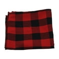 thumbnail image 2 of 5pcs Nappe de Noël 17.7x17.7dans Motif Décoratif Durable Réutilisable Couverture de Table en Polyester pour les Dîners de Fêtes Plaid Rouge HM2290702, 2 of 10