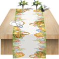 thumbnail image 5 of Easter Egg Table Runner Happy Easter Spring Colorful Eggs Table Runner Dresser Scarves for Party Dinner Gatherings rations, 5 of 6