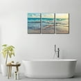 thumbnail image 3 of FCCUYE 3 Pieces Wall Art for Bedroom Tropical Seascape of Sea Waves Picture Prints on Canvas Blue Sky Framed Painting Modern Artwork Home Decor Gallery Wrapped Ready to Hang - 20"x28"x3 Panels, 3 of 6