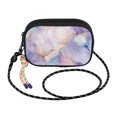 thumbnail image 2 of FORMRS Mini Crossbody Bag for Women Adjustable Rope Shoulder Casual Phone Purse, Purple Marble Pattern, 2 of 7