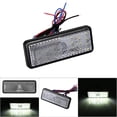 thumbnail image 5 of Reflector LED rectangular universal para motocicleta, scooter y ciclomotor, luz de freno trasera, luz de freno blanca, 5 of 5