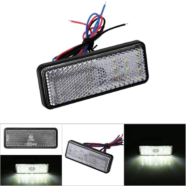 Luz De Freno Trasera De Motocicleta, Motocicleta Universal, Scooter, Ciclomotor, Reflector LED Rectangular, Luz De Freno Trasera, Lámpara De Parada
