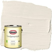 Glidden Fundamentals Pearls and Lace / White Flat Interior Paint, 1 Gallon