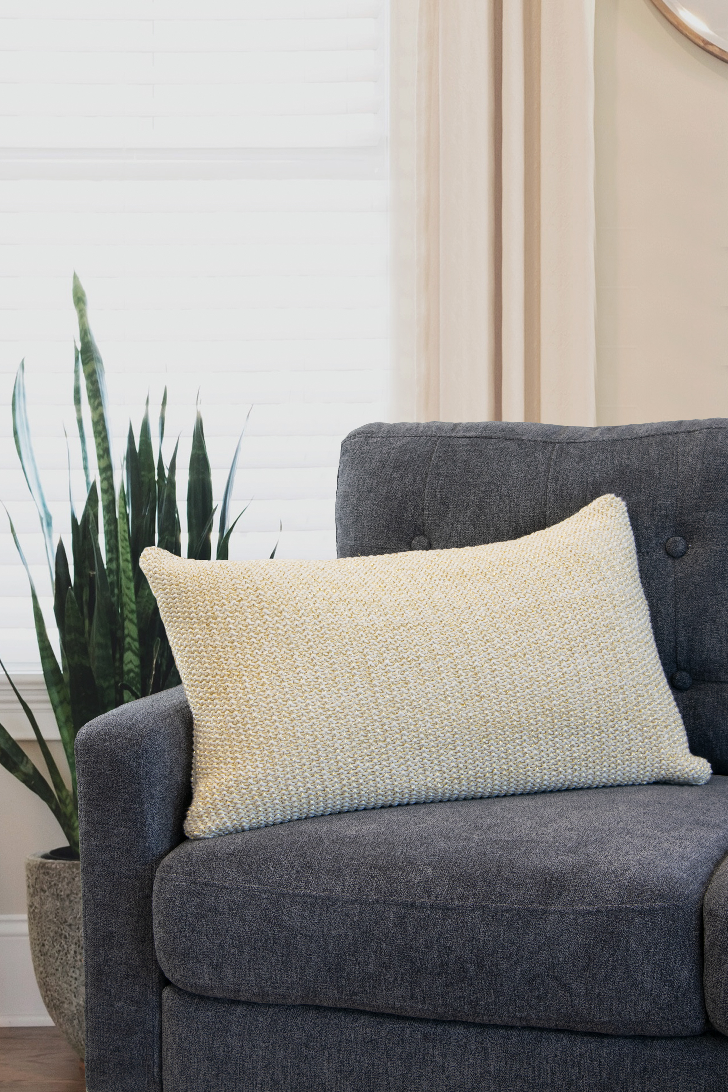Urban Loft by Westex Moss Stitch Decorative Throw Pillow, 14 x 22.5