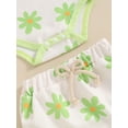 thumbnail image 6 of FEORJGP Toddler Baby Girls 2pcs Floral Shorts Set 0 3M 6M 12M 18M Infant Sleeveless Rompers Flower Print Cami Jumpsuits with Elastic Waist PP Shorts a Girl Fashion Cute Casual Summer Outfits, 6 of 7