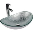 thumbnail image 4 of FULLWATT 28 Inch Wall Mounted Bathroom Vanity and Tempered Glass Sink Combo with Mirror and ORB 1.5GPM Water Saving Faucet and Pop Up Drain Set Modern Toilet Floating Vanity with Countertop Sink, 4 of 8
