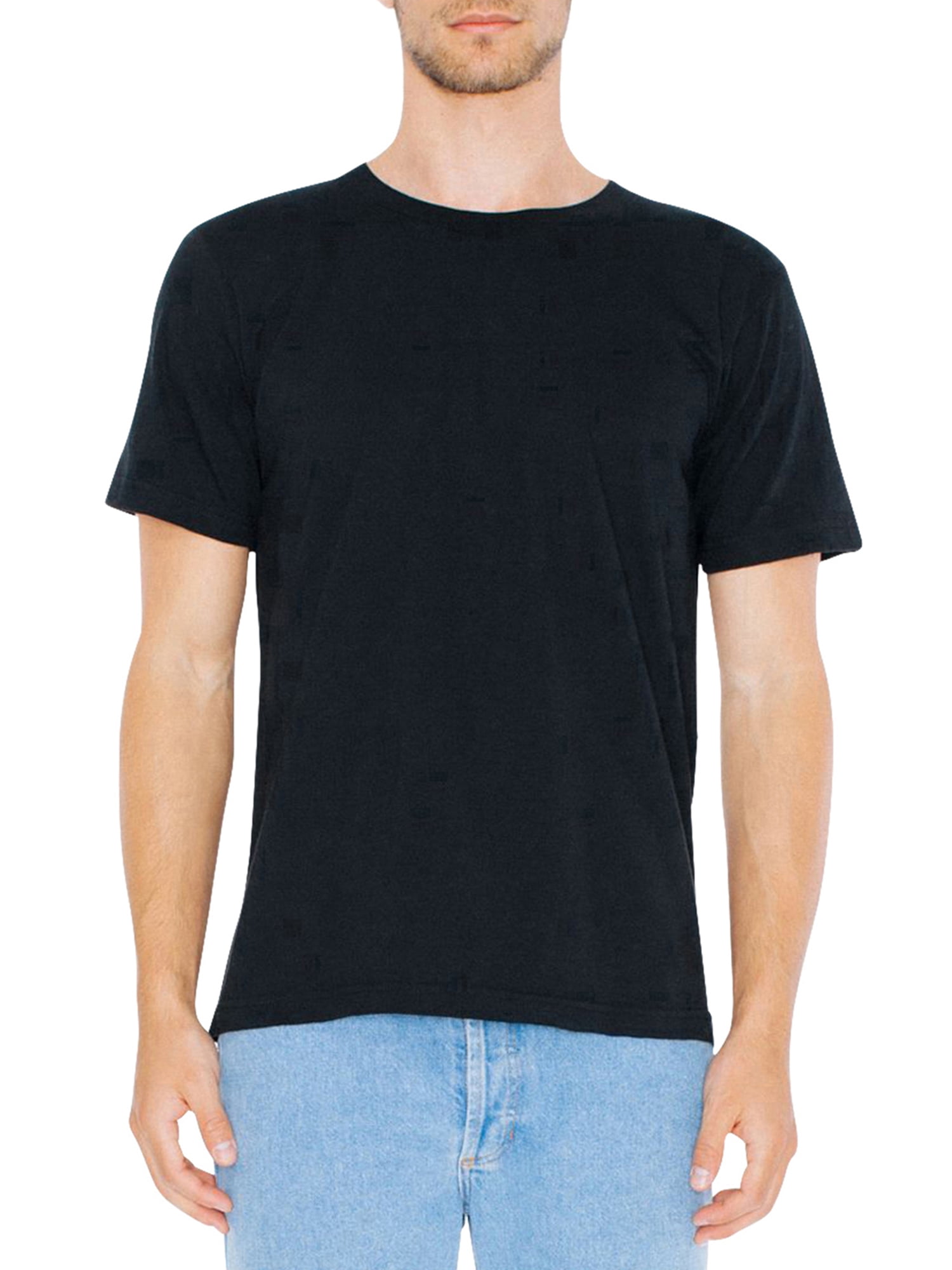 American Apparel Mens Fine Jersey Crewneck Short Sleeve T-Shirt 2-Pack