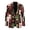 Christmas Checkered Print, variant on Uourmeti One Button Dress Jacket for Casual Business, Polyester Lightweight Suit Jackets with Regular Fit